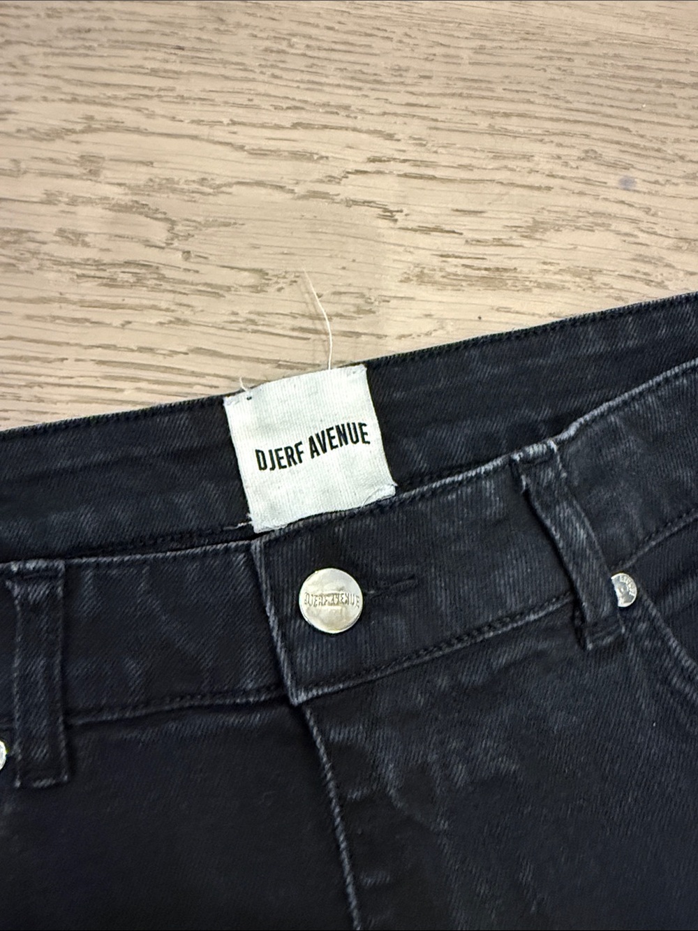 Djerf avenue black straight leg unisex jeans - Picture 7 of 9